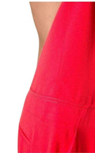 Combinaison sans manches en soie rouge à dos nu Nina Ricci - Catalogue défilé