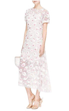 Nina Ricci Rose Pivoine And Natural Floral Silk Blend Dress - Runway Catalog