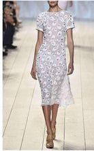 Nina Ricci Rose Pivoine And Natural Floral Silk Blend Dress - Runway Catalog