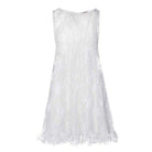 Nina Ricci White A - line Silhouette Babydoll Lace Dress Runway - Runway Catalog