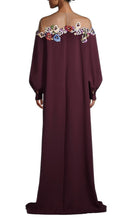 Oscar de la Renta Applikationen aus Tüll – mit Seidenbesatz – Kleid aus Seidenmischkrepp – Laufsteg-Katalog