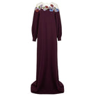 Oscar de la Renta Appliqued Tulle - trimmed Silk - blend Crepe Gown - Runway Catalog