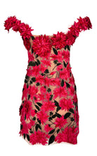 Oscar de la Renta Dahlia Floral - appliqué Mini Dress - Runway Catalog