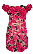 Oscar de la Renta Dahlia Floral - appliqué Mini Dress - Runway Catalog