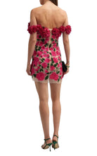 Oscar de la Renta Dahlia Floral - appliqué Mini Dress - Runway Catalog