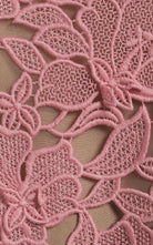 Robe en dentelle guipure à fleurs Oscar de la Renta - Catalogue défilé