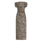 Robe midi en jacquard métallisé à fleurs Oscar de la Renta - Catalogue Runway