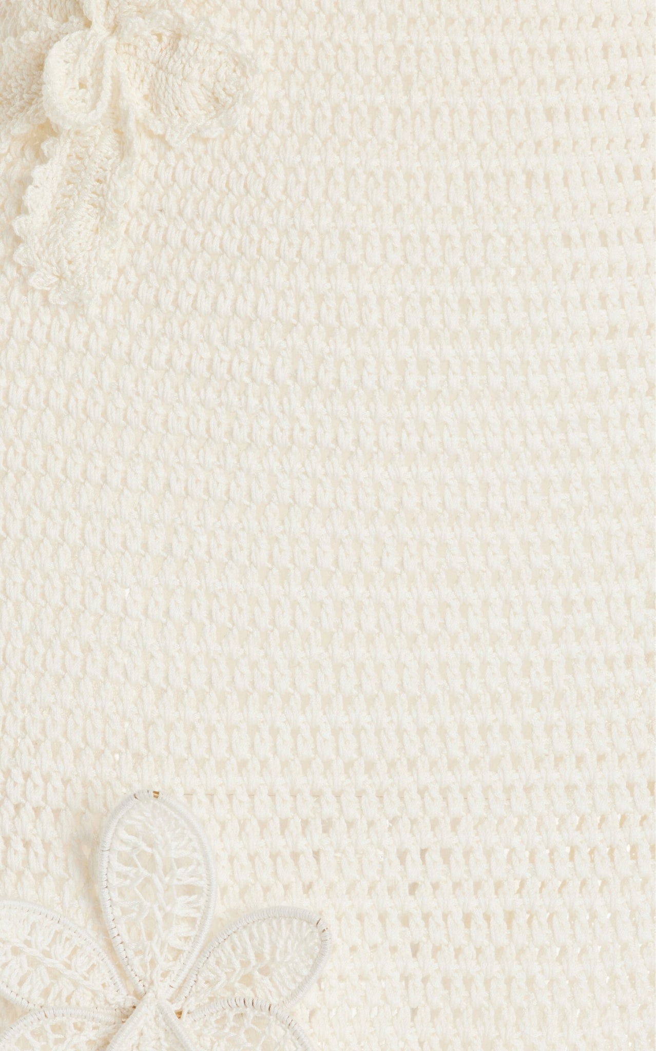 Oscar de la Renta halter orchid crochet knit cotton dress