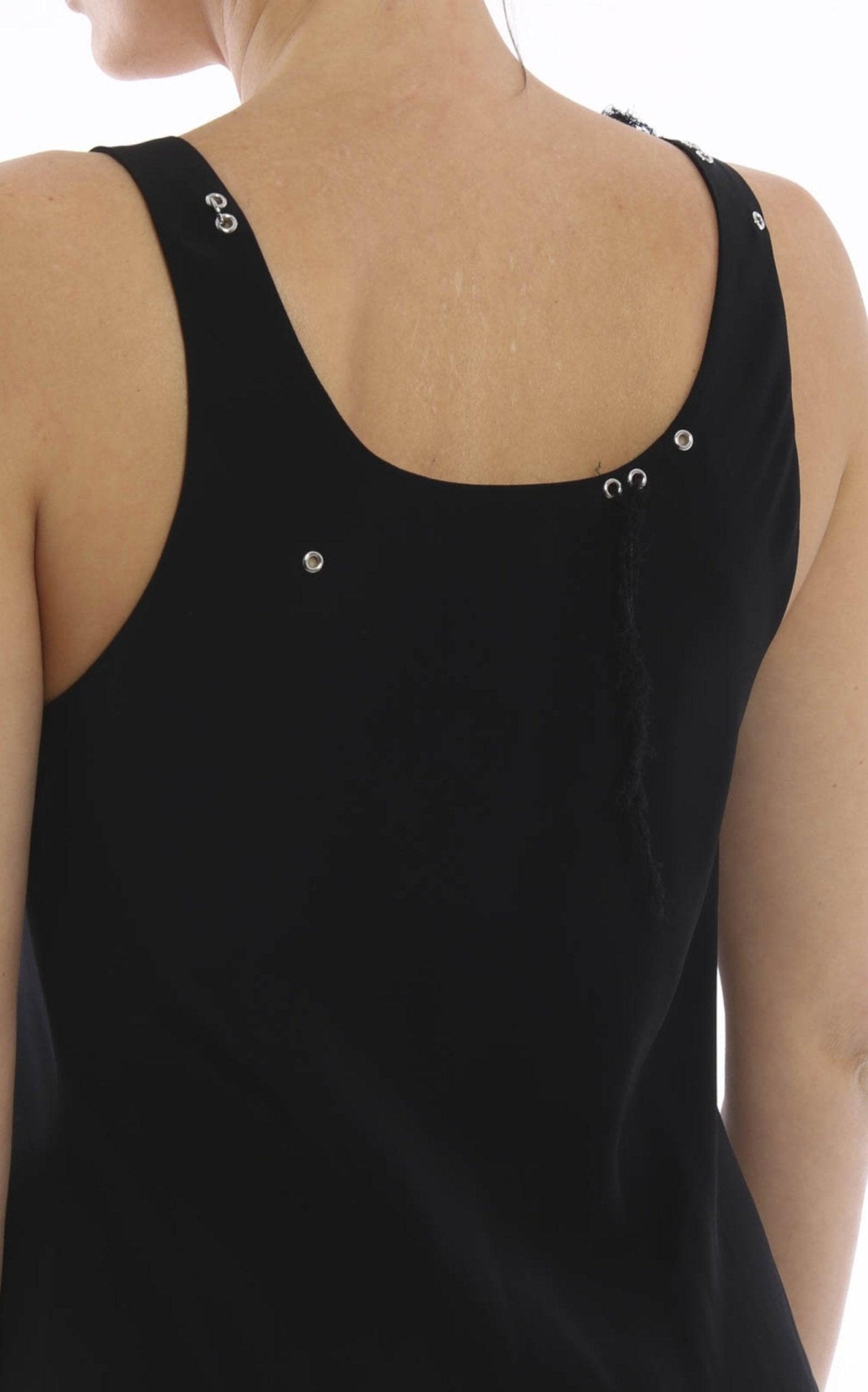 Robe longue en crêpe satiné Paco Rabanne - Catalogue défilé