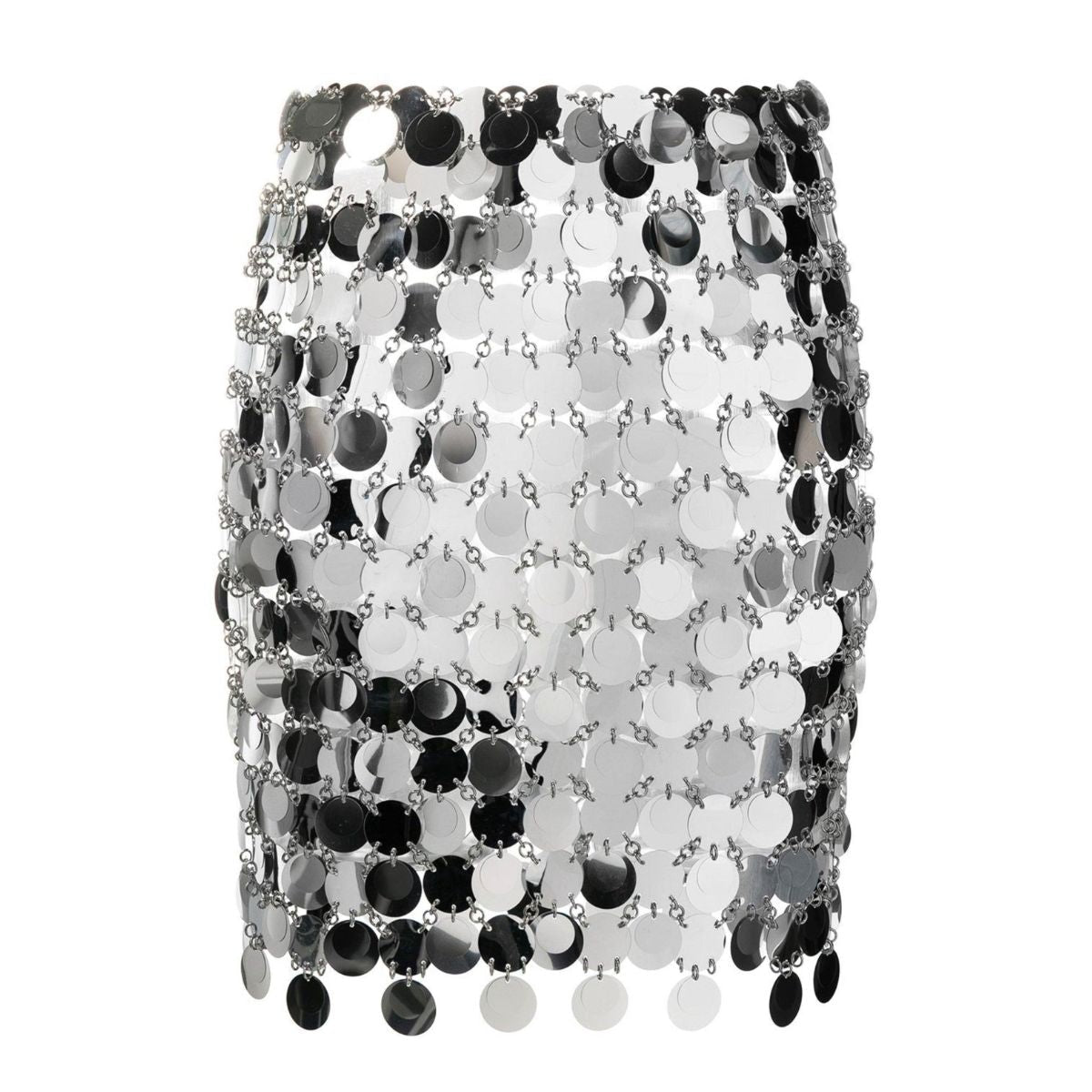 Paco Rabanne Mirror - Effect Mini Skirt - Runway Catalog