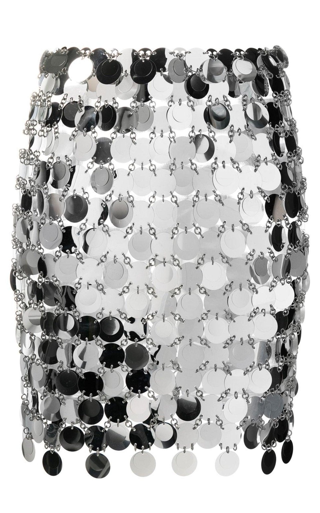 Paco Rabanne Mirror - Effect Mini Skirt - Runway Catalog