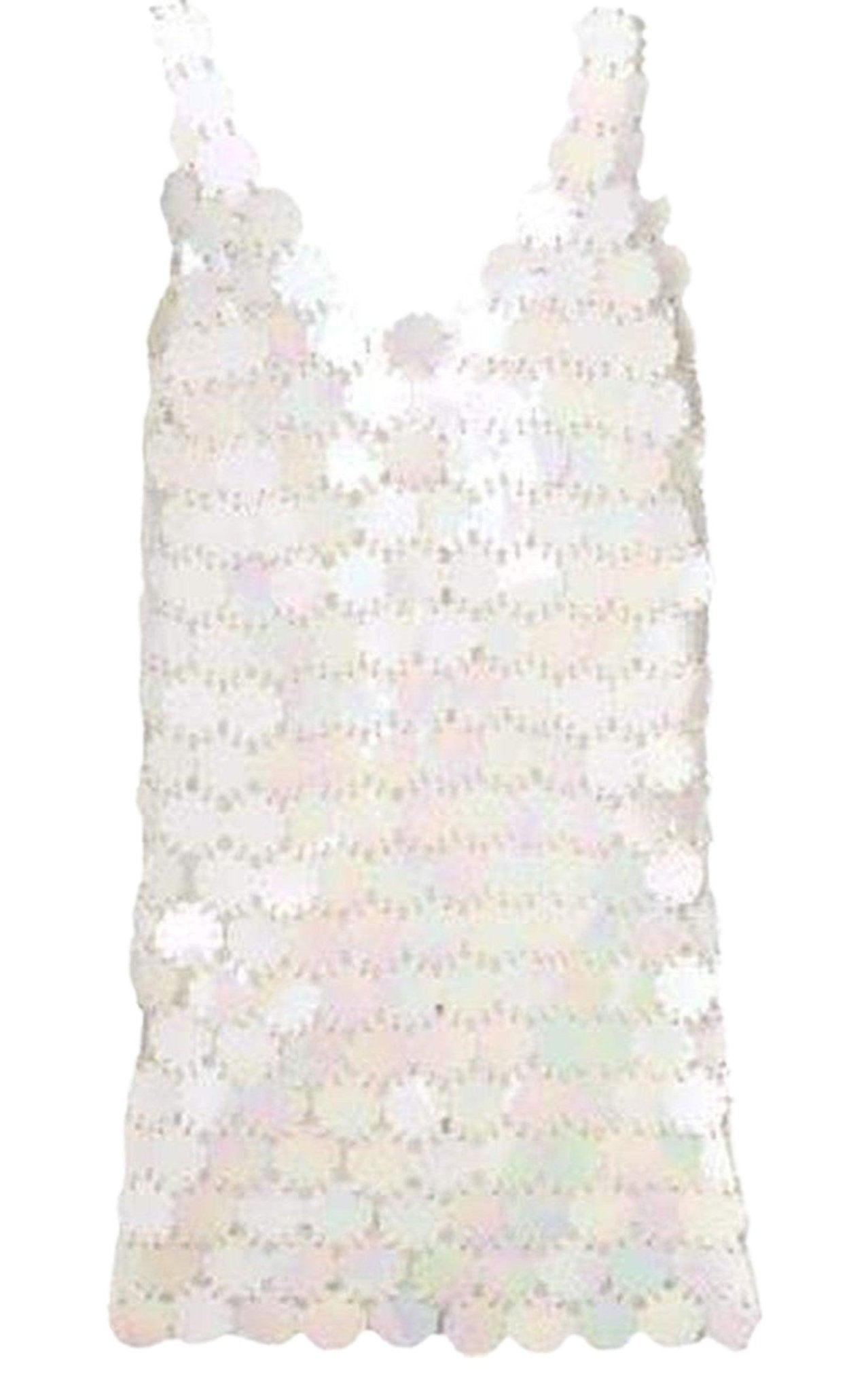 Paco Rabanne Silver Asymmetric Metal Mesh Top – Runway Catalog