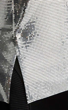 Paco Rabanne Silver Asymmetric Metal Mesh Top - Runway Catalog