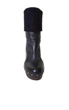 Paloma Barcelo Black Leather Boots - Runway Catalog