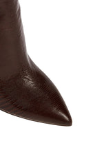 Paris Texas Crocodile - effect Leather Knee - High Boots - Runway Catalog