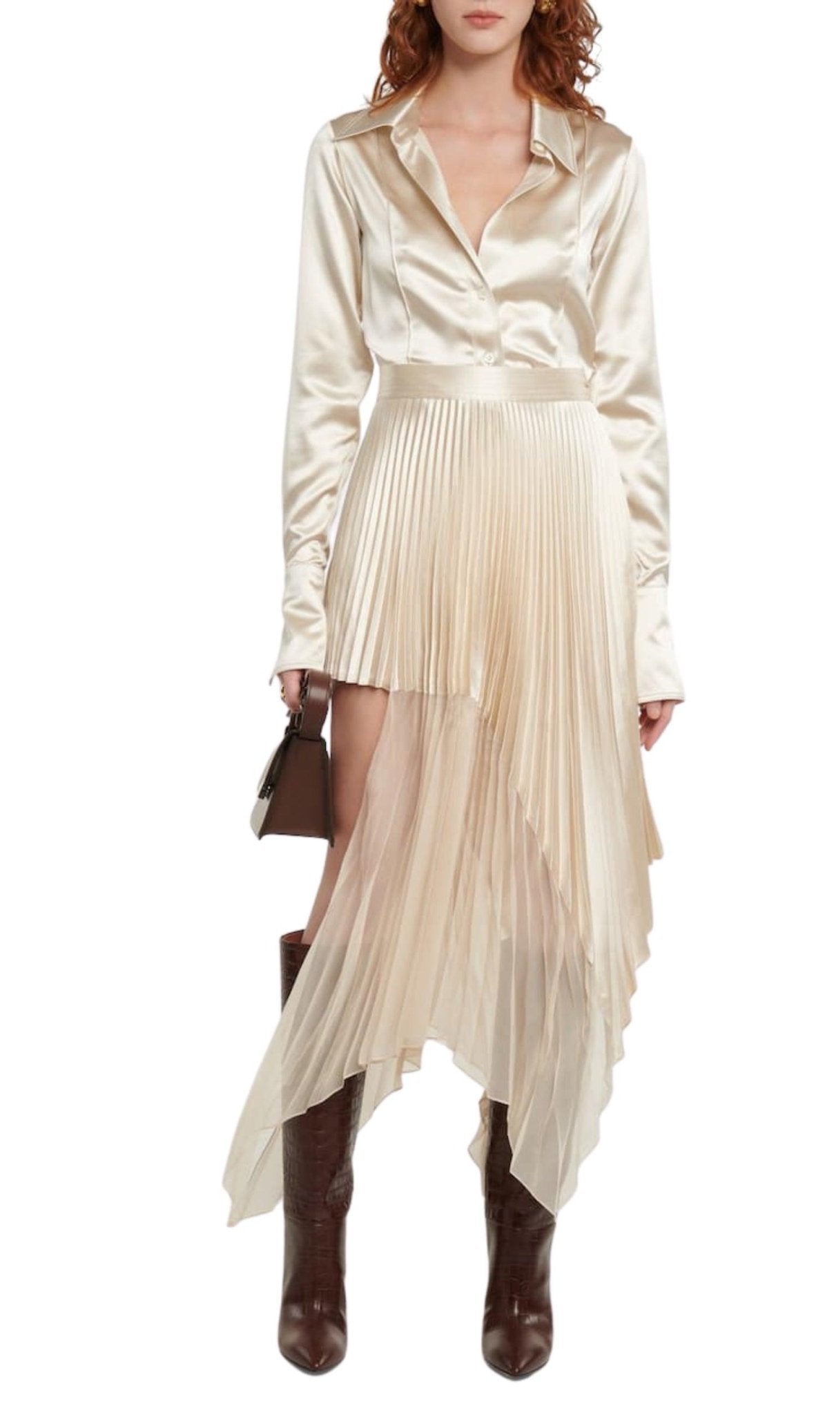 Paris Texas Crocodile-effect Leather Knee-High Boots – Runway Catalog