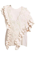 Phillip Lim Wool Crochet Ruffle Sleeveless Knit Sweater Vest - Runway Catalog