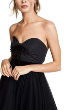 Philosophy Di Lorenzo Serafini Faille and Swiss Dot Tulle Dress - Runway Catalog