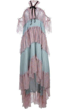 Philosophy Di Lorenzo Serafini Off the Shoulder Tiered Silk Dress - Runway Catalog