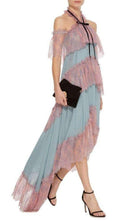 Philosophy Di Lorenzo Serafini Off the Shoulder Tiered Silk Dress - Runway Catalog