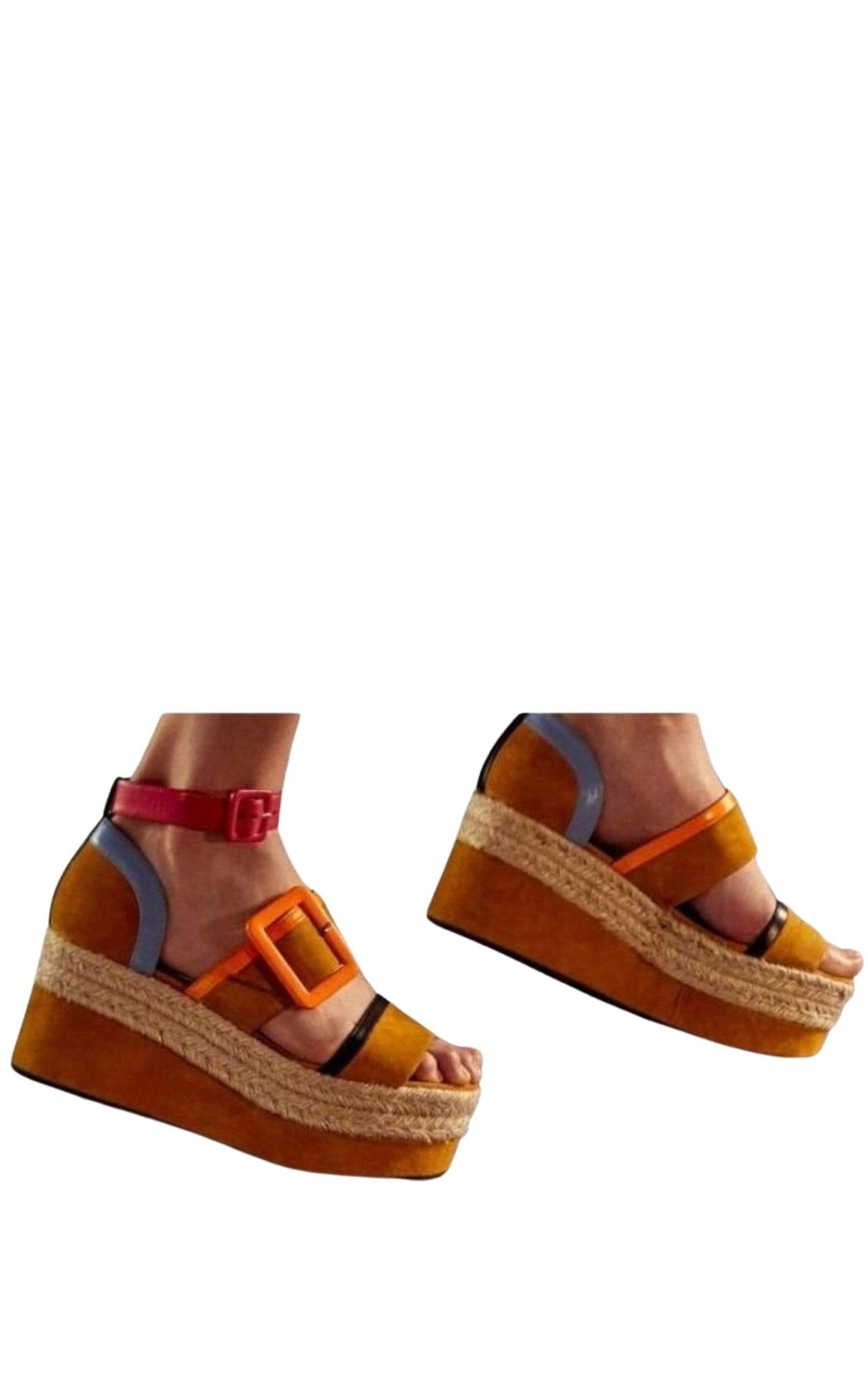 Pierre Hardy Alpha Sun Suede Sandals - Runway Catalog