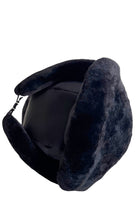 Prada Black Nylon & Shearling Trapper Hat - Runway Catalog