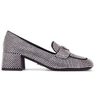 Prada Crystal - Logo embelli - Mocassins à plaque - Catalogue défilé