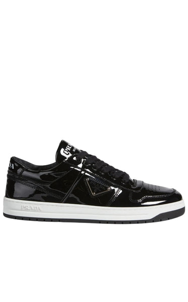 Prada Monochrome Leather Sneakers White/black Downtown Leather Sneakers | PRADA - United States main image 4
