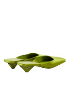 Prada Green Satin Mules Loafers - Runway Catalog