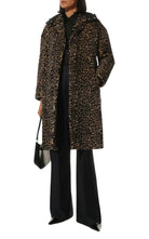 Prada Leopard-Print Shearling Hooded Coat - Runway Catalog