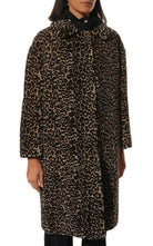 Prada Leopard-Print Shearling Hooded Coat - Runway Catalog