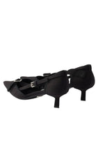 Prada Pointed Slingback Black Kitten Heel Pumps