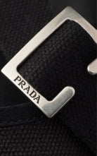 Prada Pointed Slingback Black Kitten Heel Pumps 
