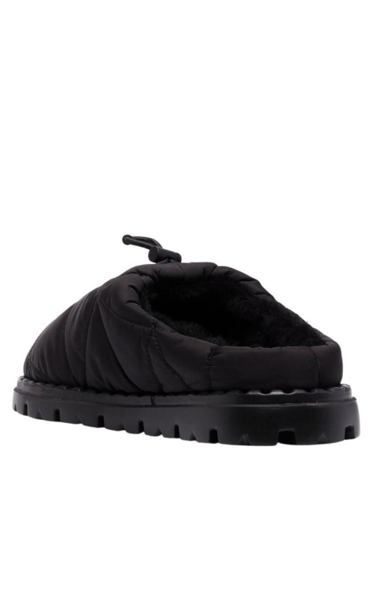 Prada Re-Nylon Shearling-lined Mules - Runway Catalog