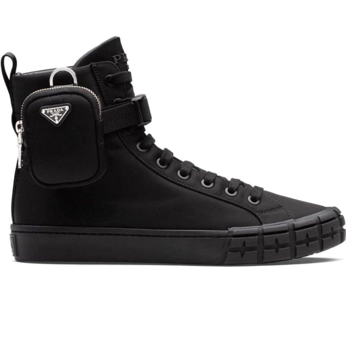 Prada Wheel Re - Nylon High - top Sneakers - Runway Catalog