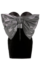 Rasario Off - La - Robe mini à bretelles et nœud - Catalogue Runway