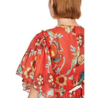 Red Valentino Bird of Paradise - Print Silk Blend Dress - Runway Catalog
