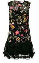 Red Valentino Embroidered Flower Lace Dress - Runway Catalog