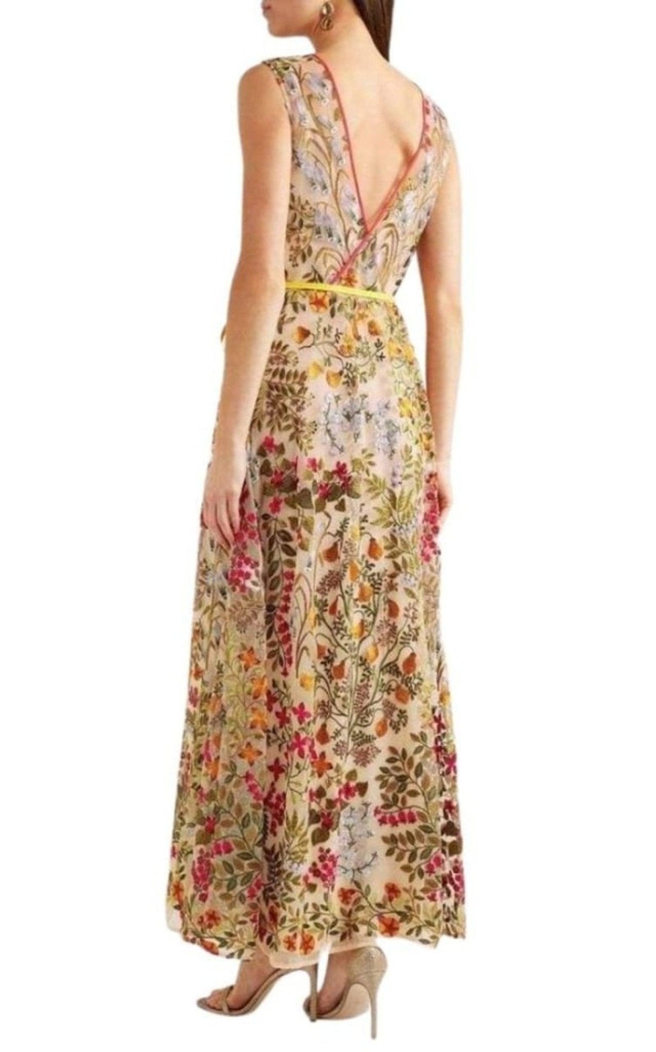 Red Valentino Embroidered Tulle Maxi Dress - Runway Catalog