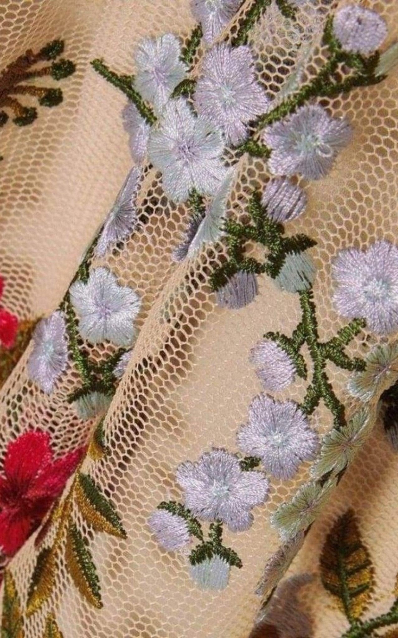 Red Valentino Embroidered Tulle Maxi Dress - Runway Catalog