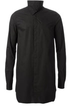 Rick Owens Black Cotton Island Shirt - Runway Catalog