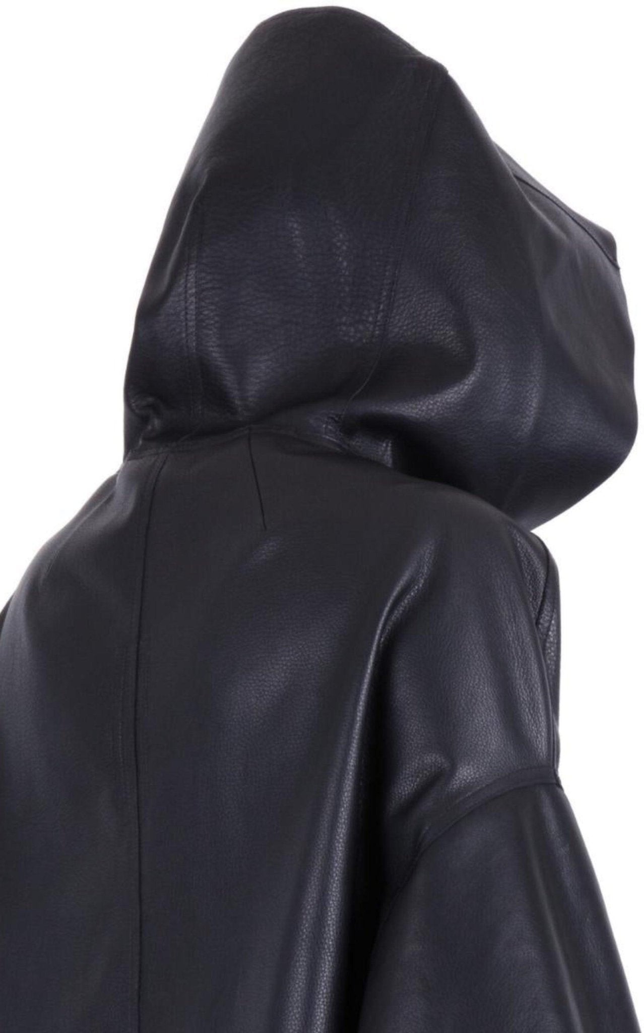 ジャケット・アウター RICK OWENS LEATHERJACKET Rick Owens Black Peter Leather Jacket - Runway Catalog