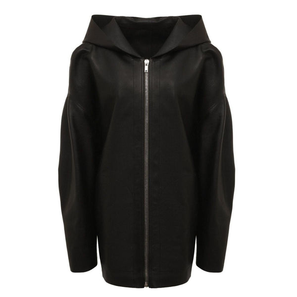 Rick Owens Black Peter Leather Jacket