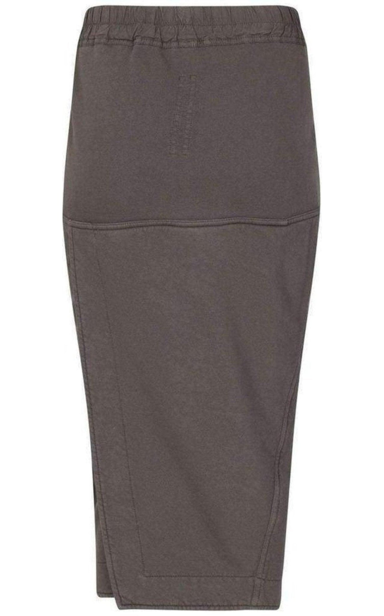 Rick Owens Cotton Pillar Grey Skirt