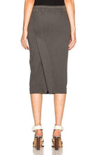 Rick Owens Cotton Pillar Grey Skirt - Runway Catalog
