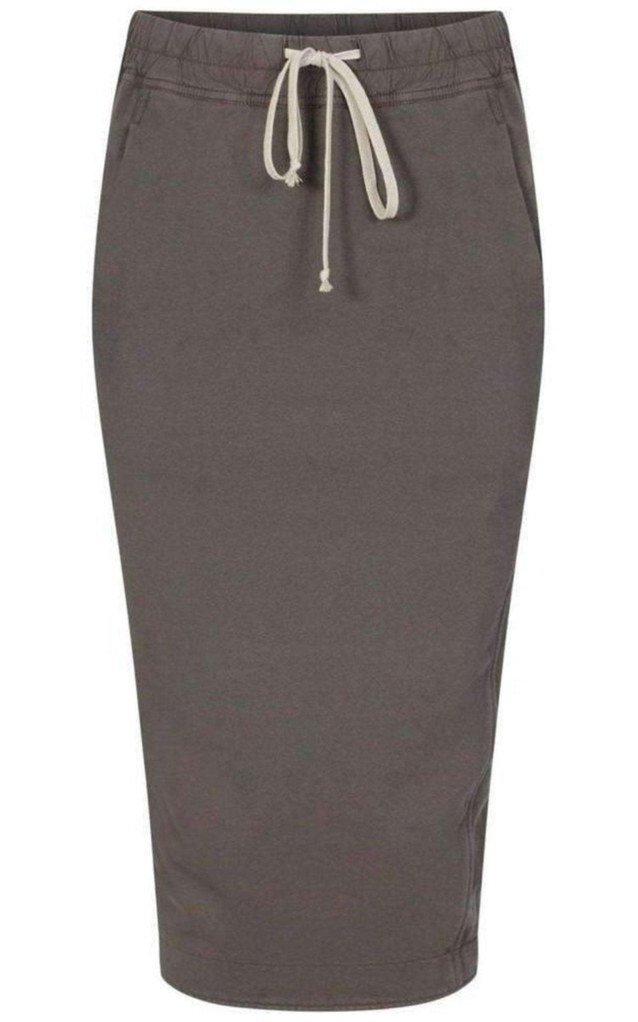 Rick Owens Cotton Pillar Grey Skirt