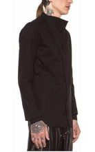 Rick Owens Plinth Black Cowl Shirt - Runway Catalog