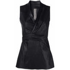 Rick Owens Wrap - front Leather Vest - Runway Catalog