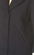 Rochas Schwarze Pelzjacke mit Astrakan-Kragen – Laufsteg-Katalog