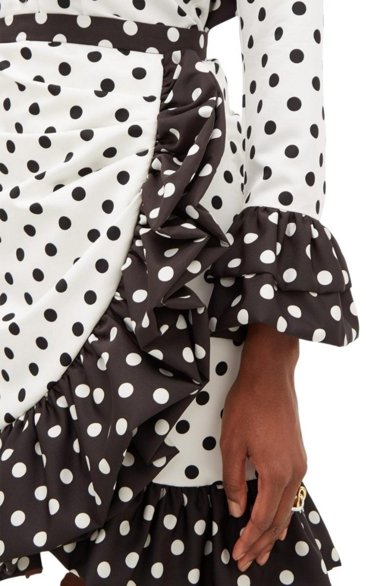 Rodarte Ruffled polka-dot skirt